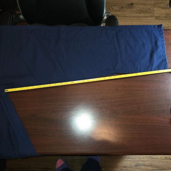 ComfortEase Navy Blue tie scrubs uniform pajamas medical 900JNTL - CM‎ LARGE - Picture 7 of 8